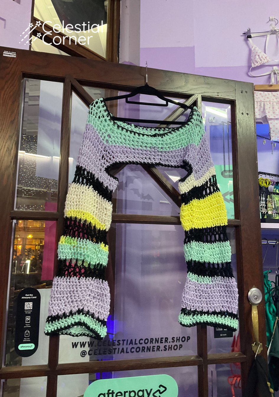 Pastel Tones Crochet Sleeves