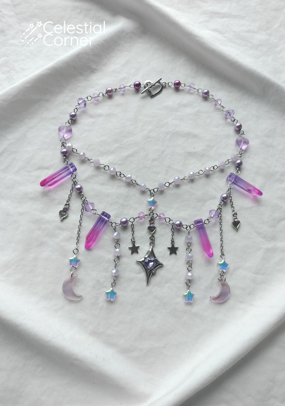 Purple Celestial Sparkle Necklace