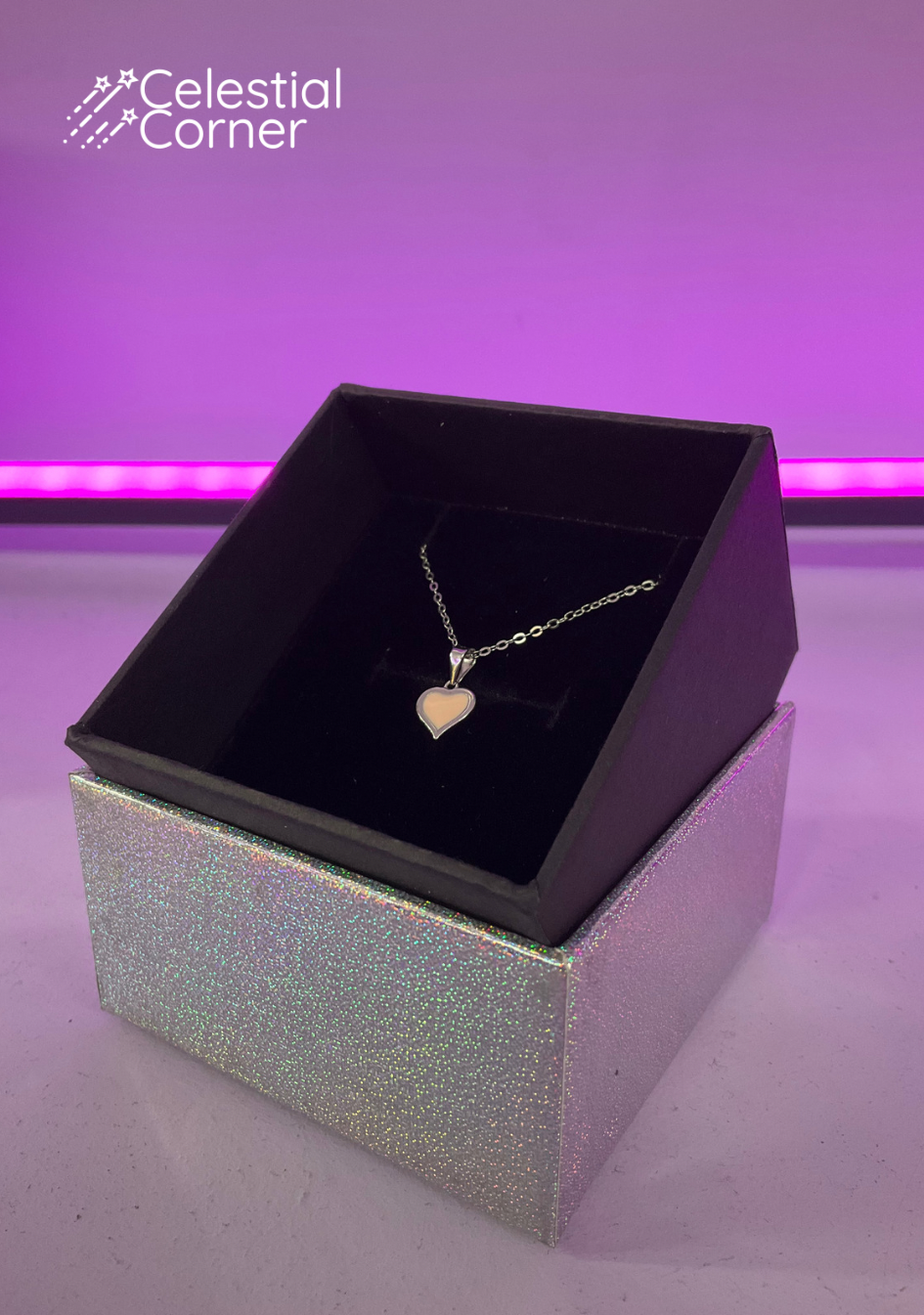 Heart Charm Necklace - All Colours