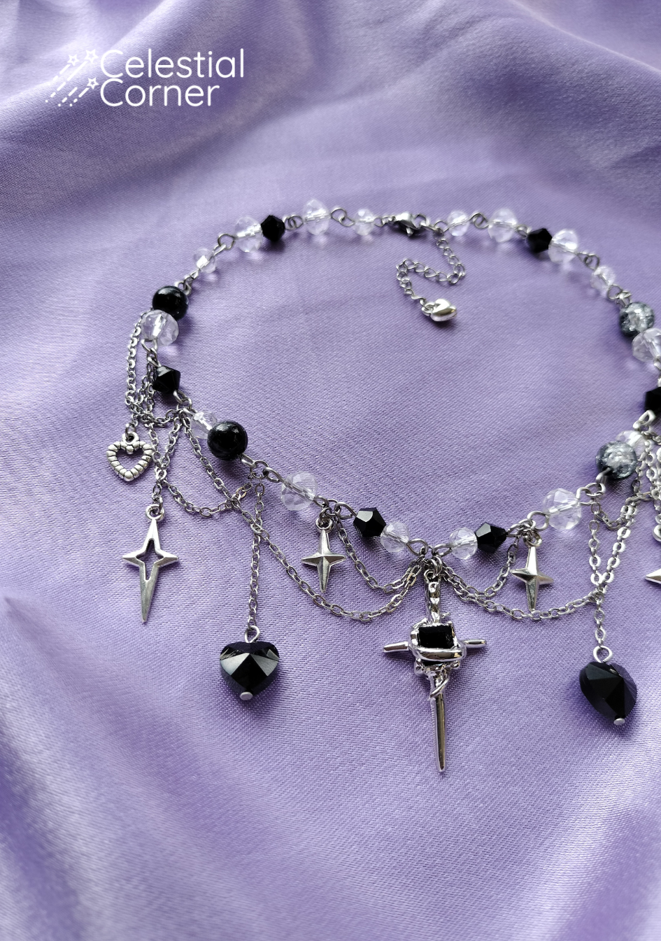 Black Sparkle Necklace