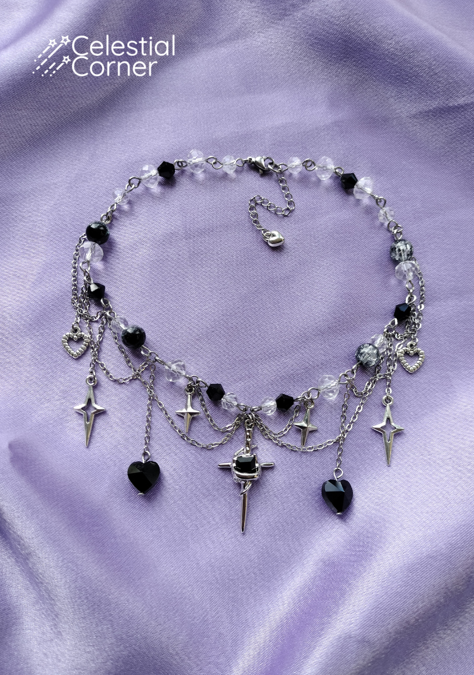 Black Sparkle Necklace