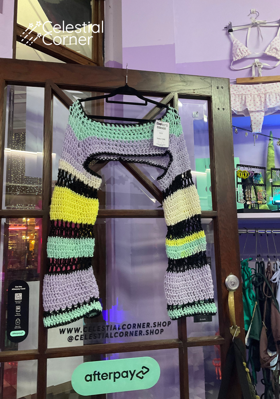Pastel Tones Crochet Sleeves