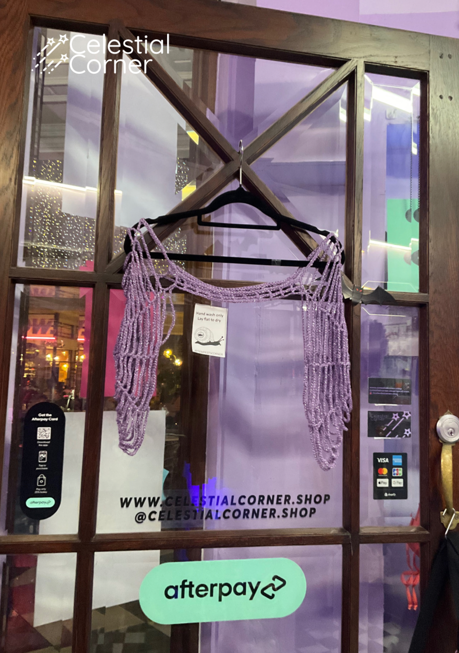 Purple Spider Web Crochet Sleeves