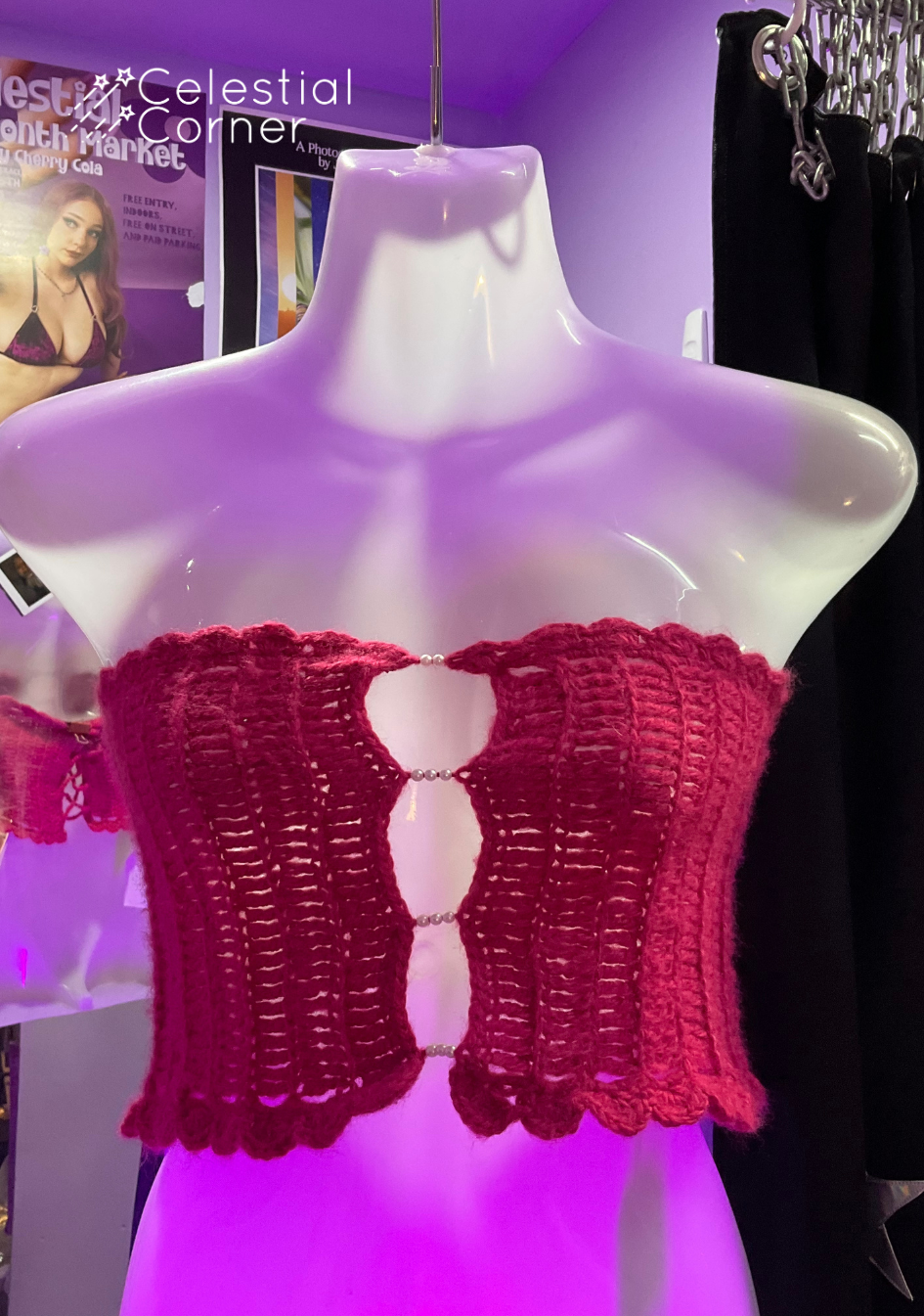 Pink Pearl Boob Tube