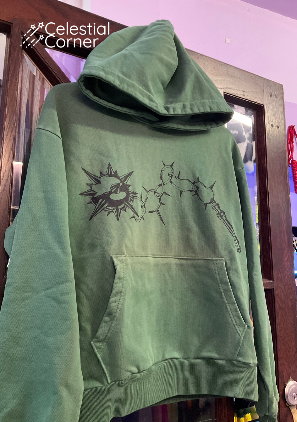 Flail Hoodie Faded Green Celestial Corner