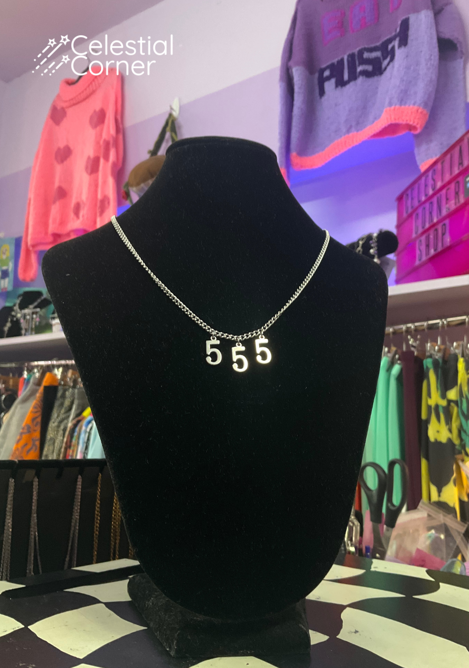 Lucky Number 555 Necklace