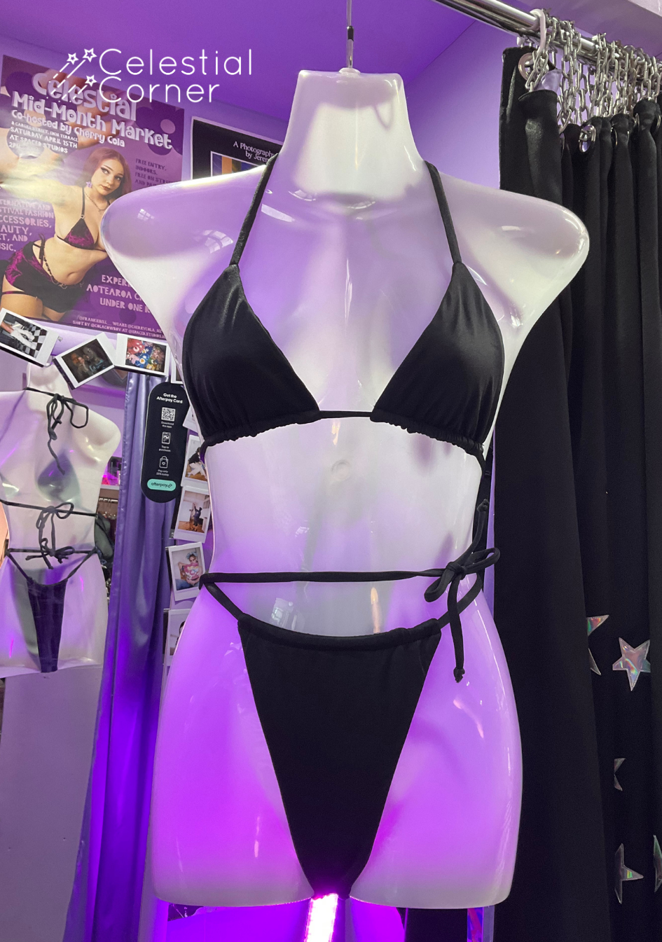 Ibiza Bikini Top Black