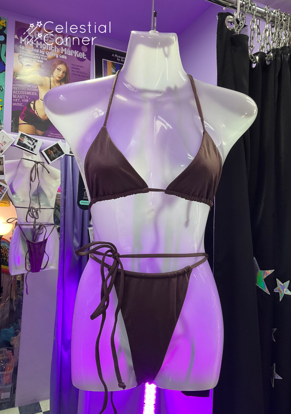 Ibiza Bikini Bottoms Chocolate