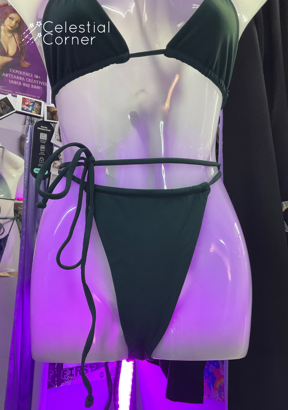 Ibiza Bikini Bottoms Matte Forrest Green