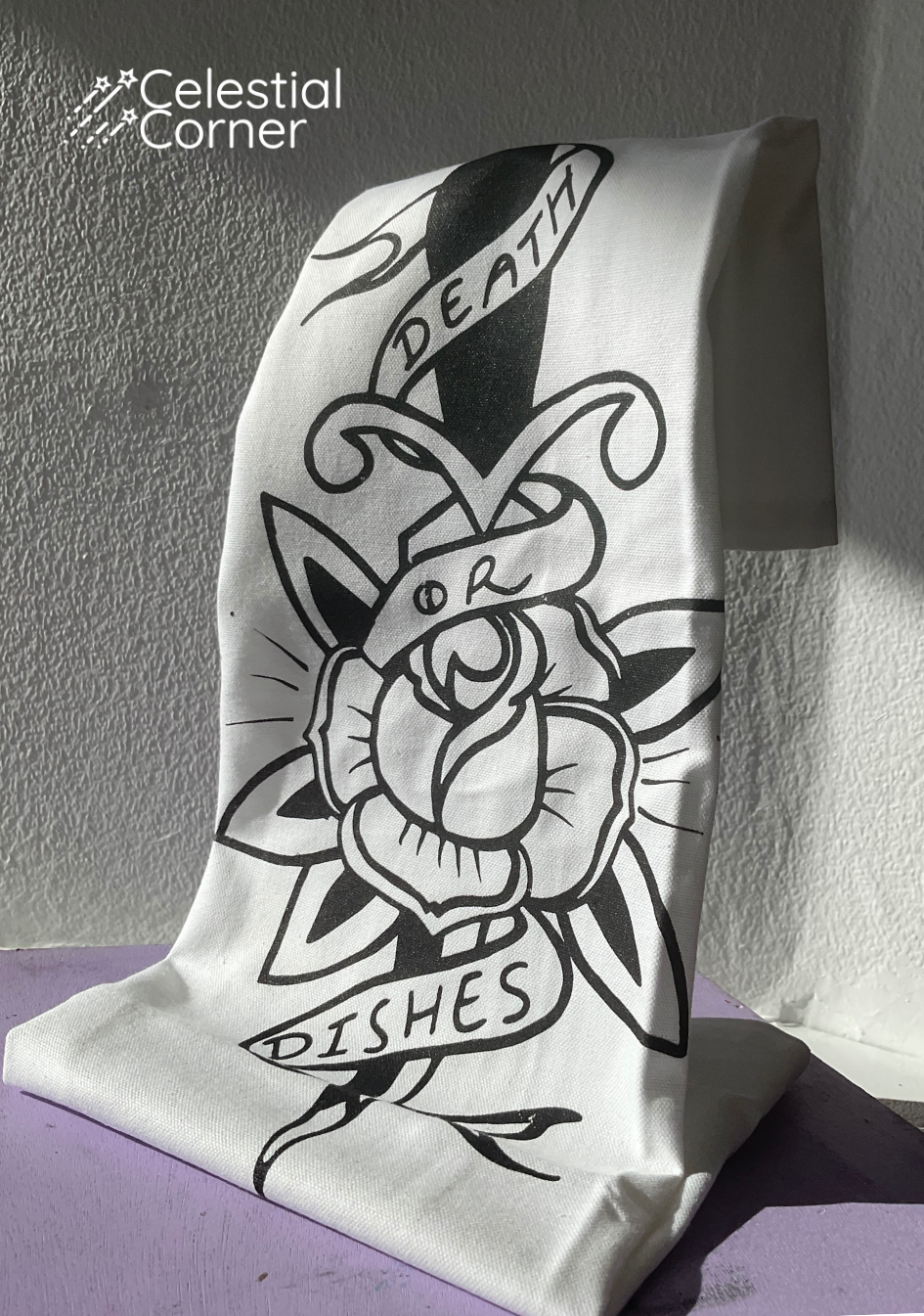 Death or Dishes Tea Towel