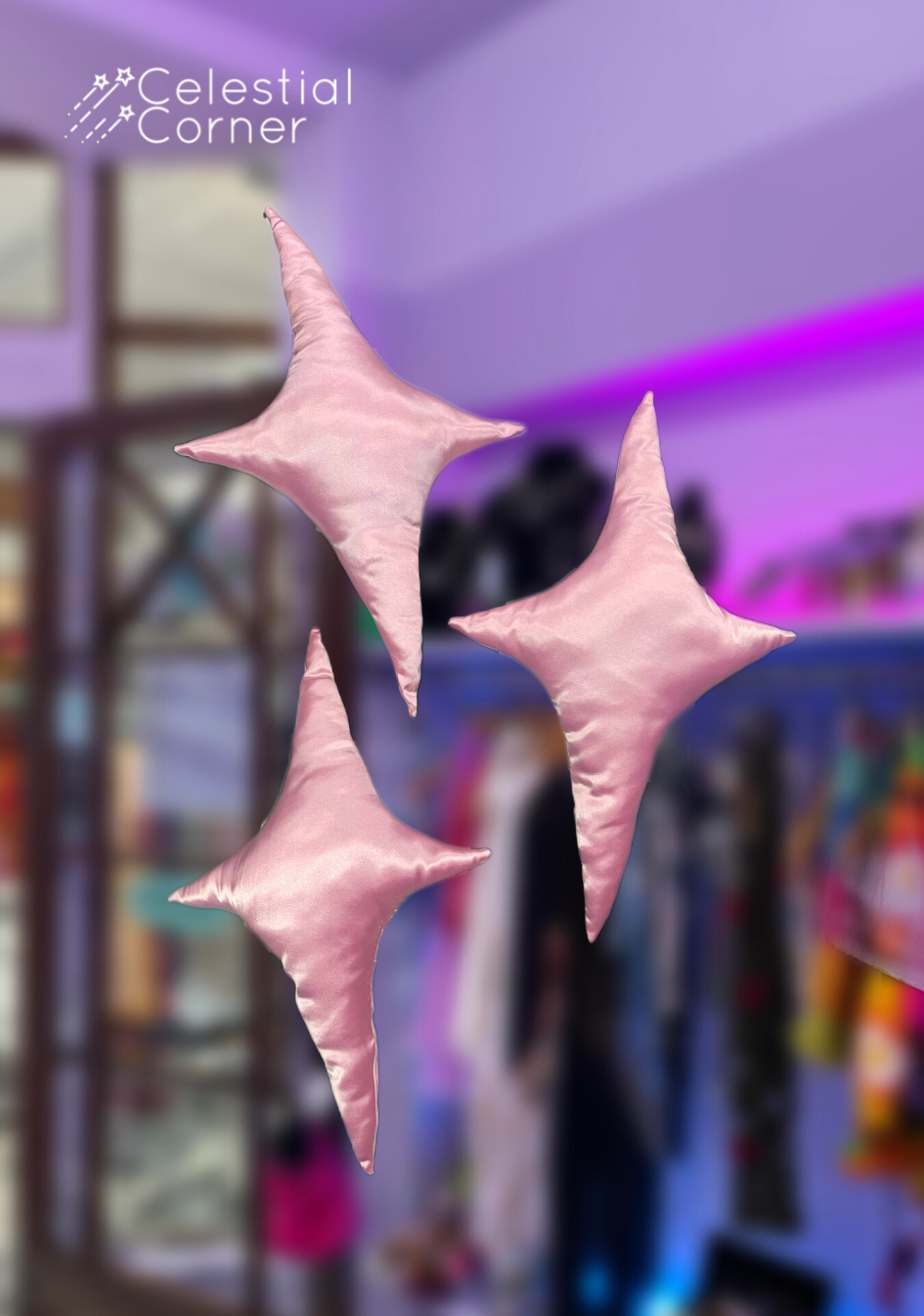 Small Star Sparkle Pillow