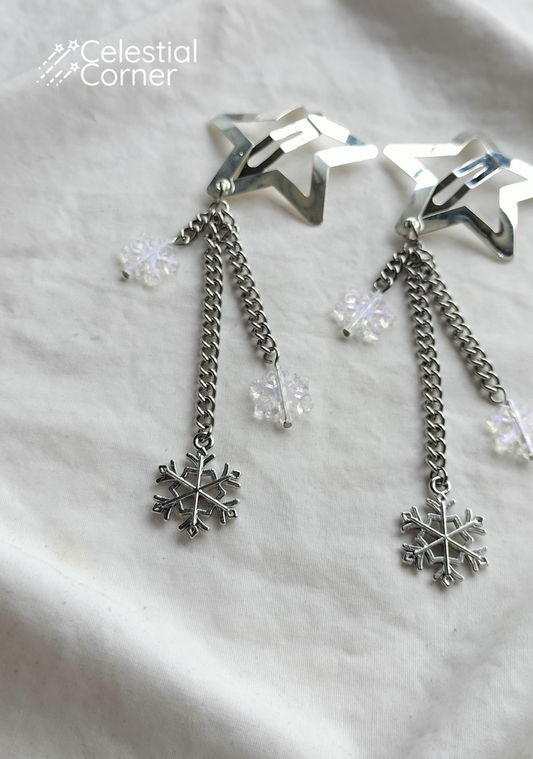 Snowflake Star Hairclips