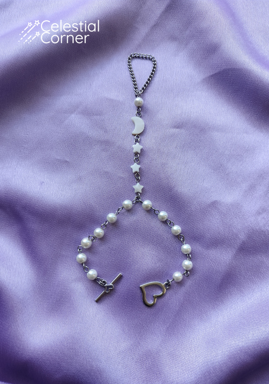 Celestial Pearl Hand Chain