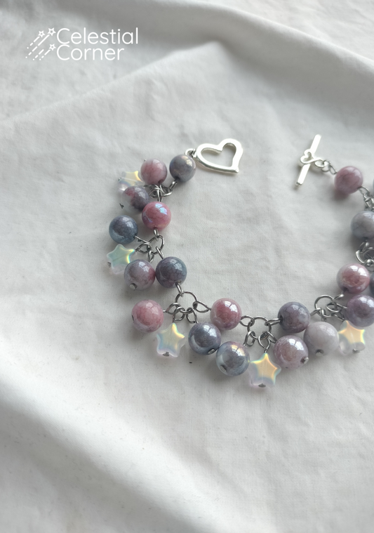 Purple Clutter Star Bracelet