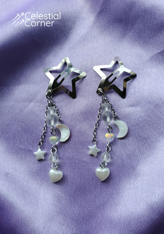 Celestial Pearl Hairclips