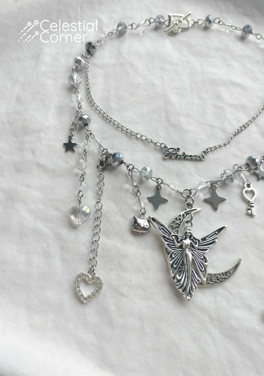 Enchanted Silver Fairy Necklace