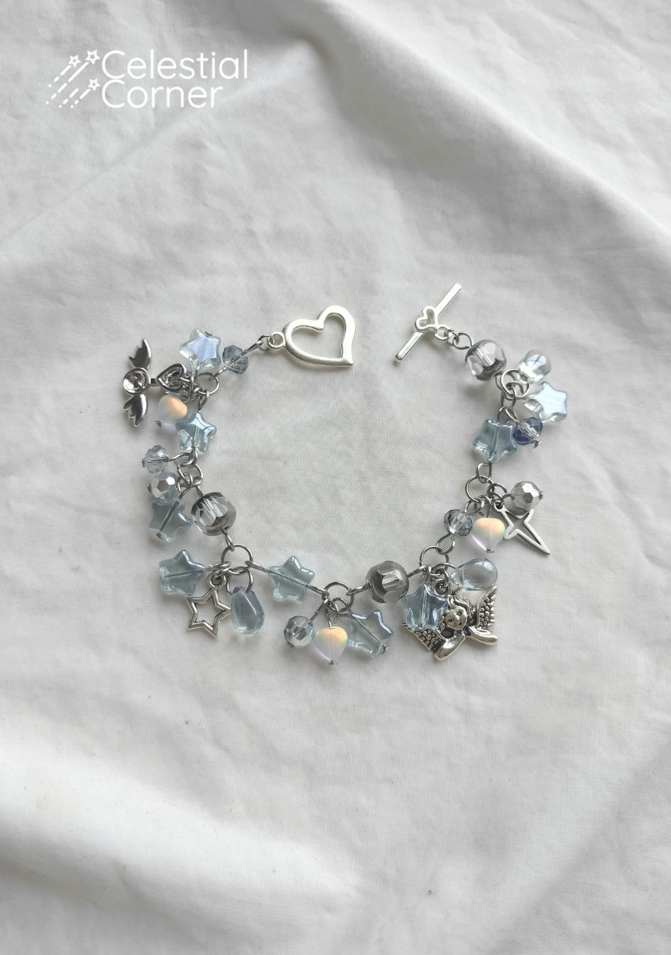 Blue Starburst Angel Bracelet