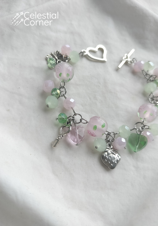 Pink Garden Fairy Clutter Bracelet