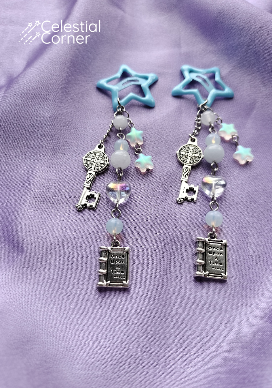 Blue Fairytale Star Hairclips