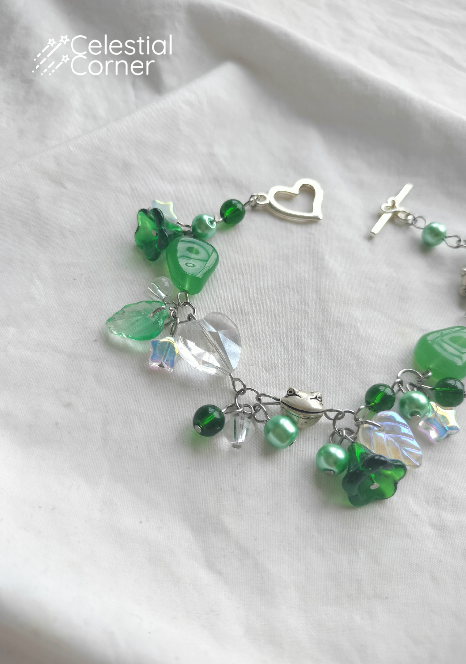 Green Frog Fairy Bracelet