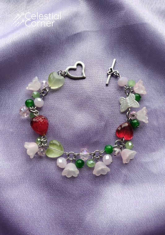 Strawberry Forest Fairy Bracelet