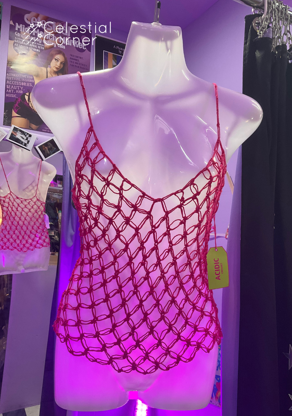 Crochet Pink Singlet