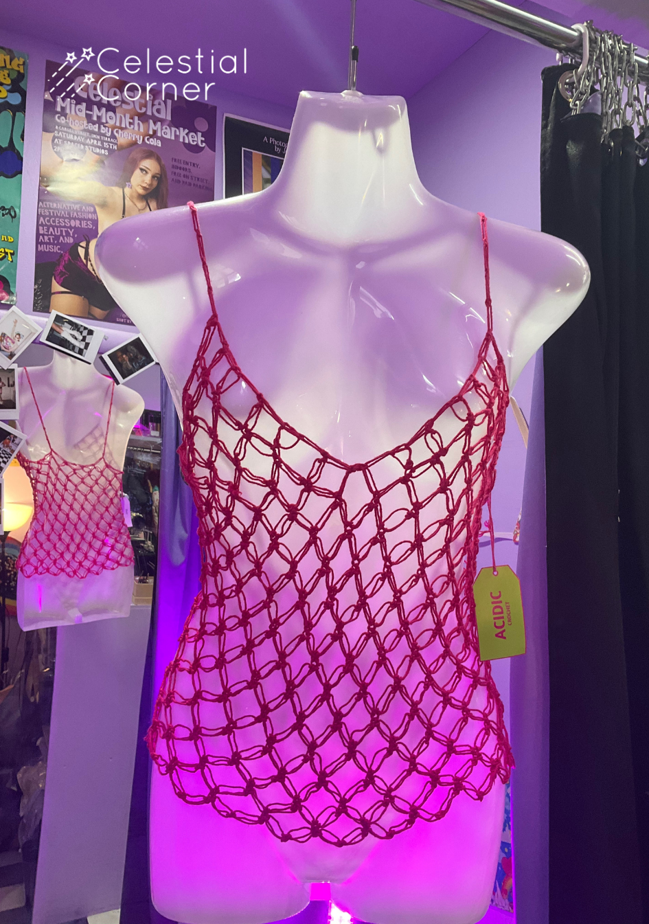 Crochet Pink Singlet