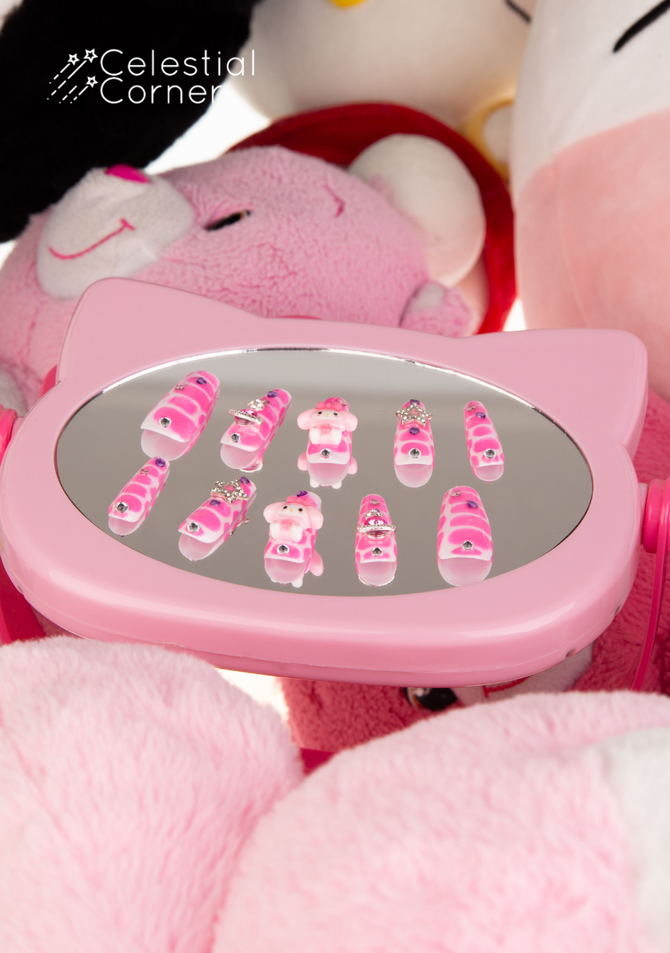 My Melody Coffin Nail Set (L)