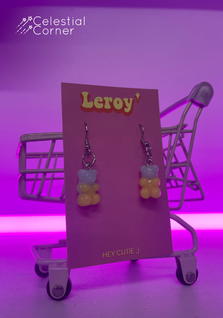 Two-tone Gummy Bear Earrings
