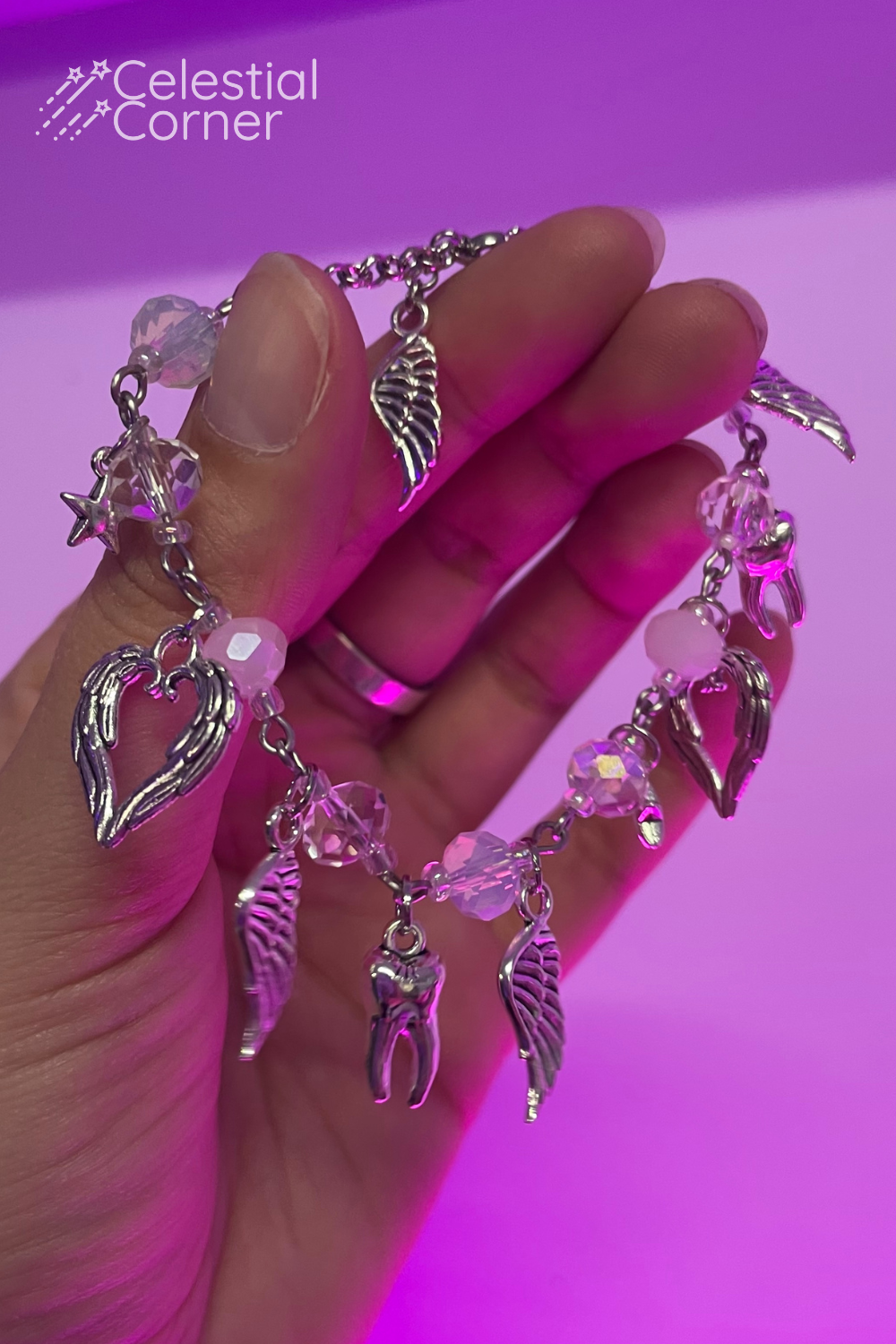 Angel Energy Tooth Fairy Charm Bracelet