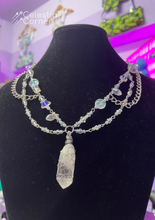 Load image into Gallery viewer, Crystal Cluster Charm Necklace
