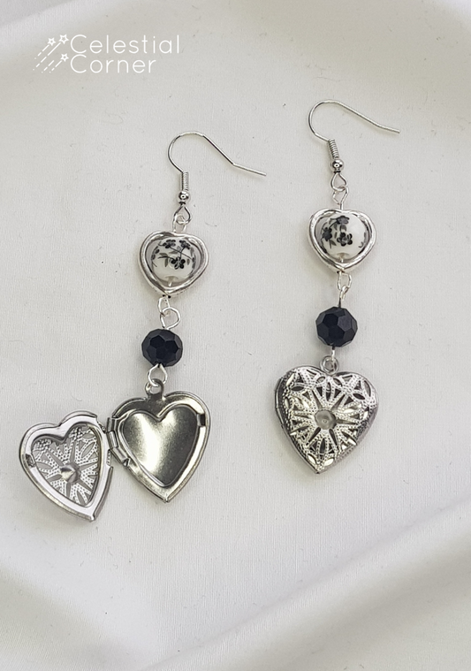 Gothic Locket Earrings