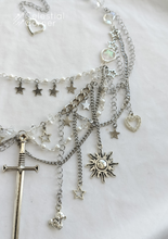 Load image into Gallery viewer, Maximalist Clutter Sword Necklace
