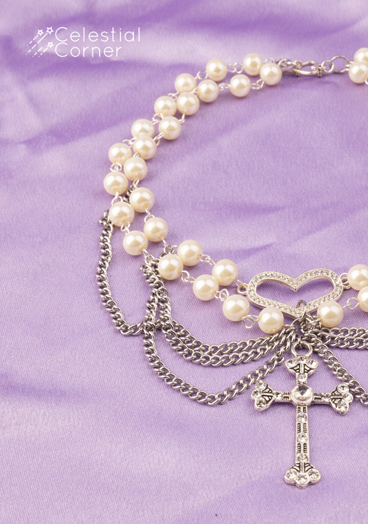 Pearl Cross Necklace