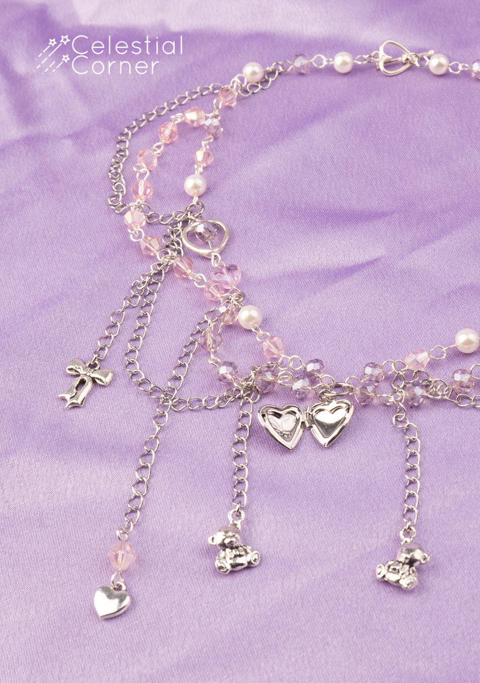 Pink Locket Necklace