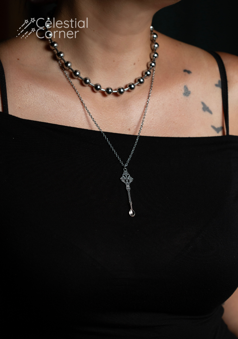 Spoon Charm Necklace
