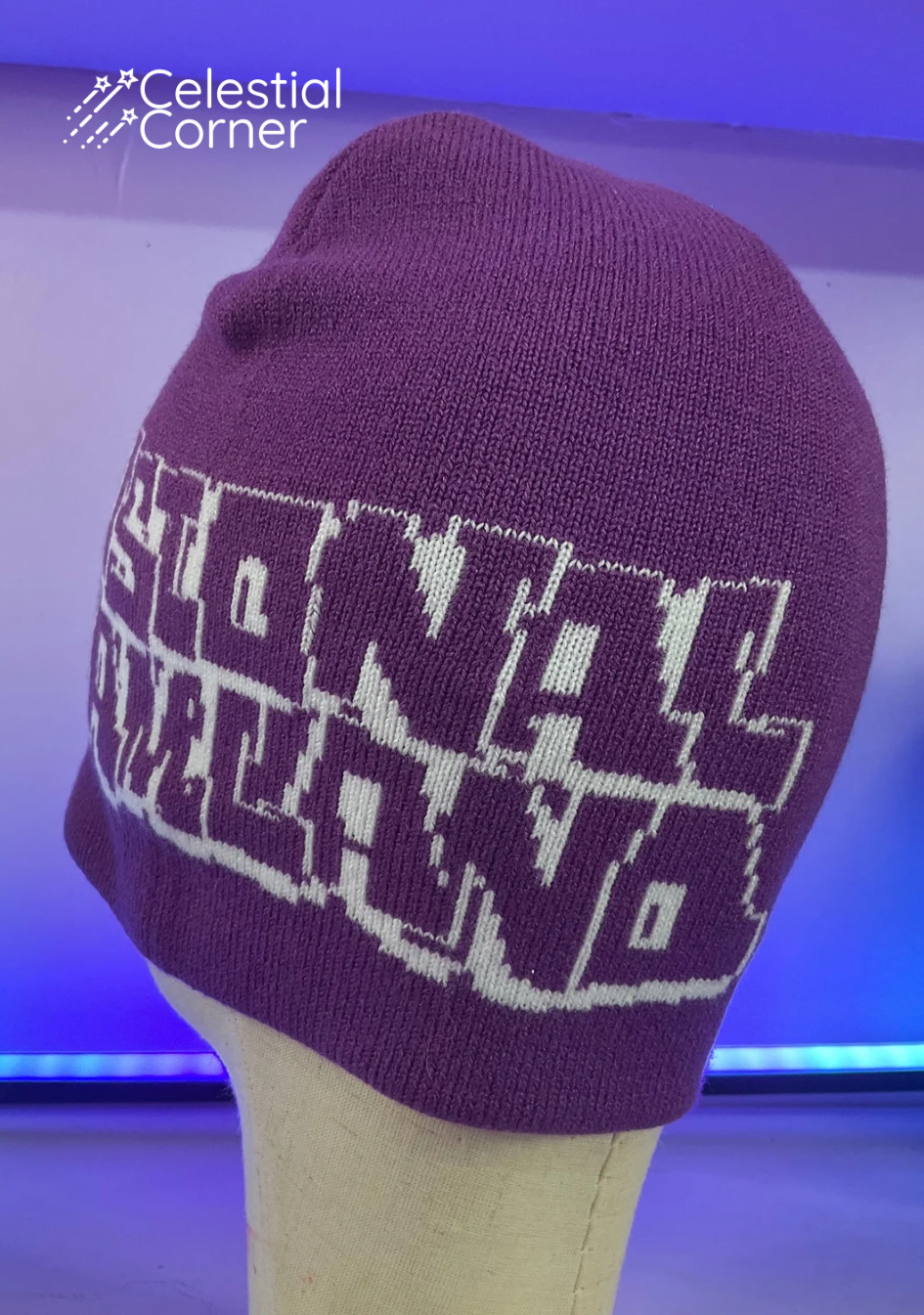 Purple Logo Skull Beanie