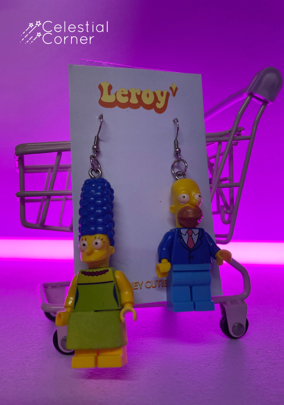 Simpson Lego Earrings