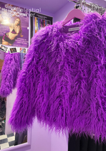 Load image into Gallery viewer, Purple Fluffy Jacket
