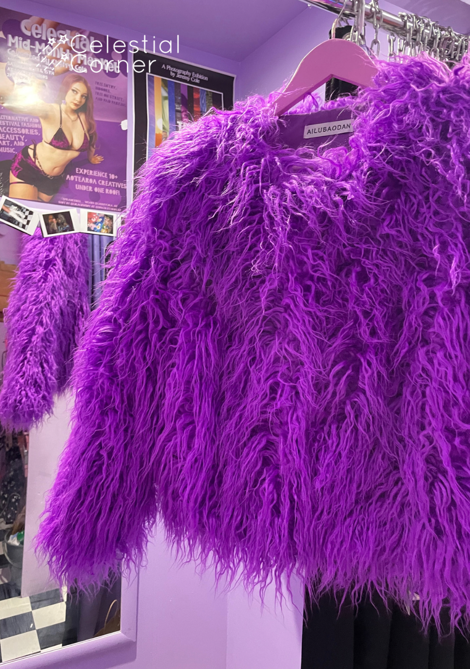 Purple Fluffy Jacket