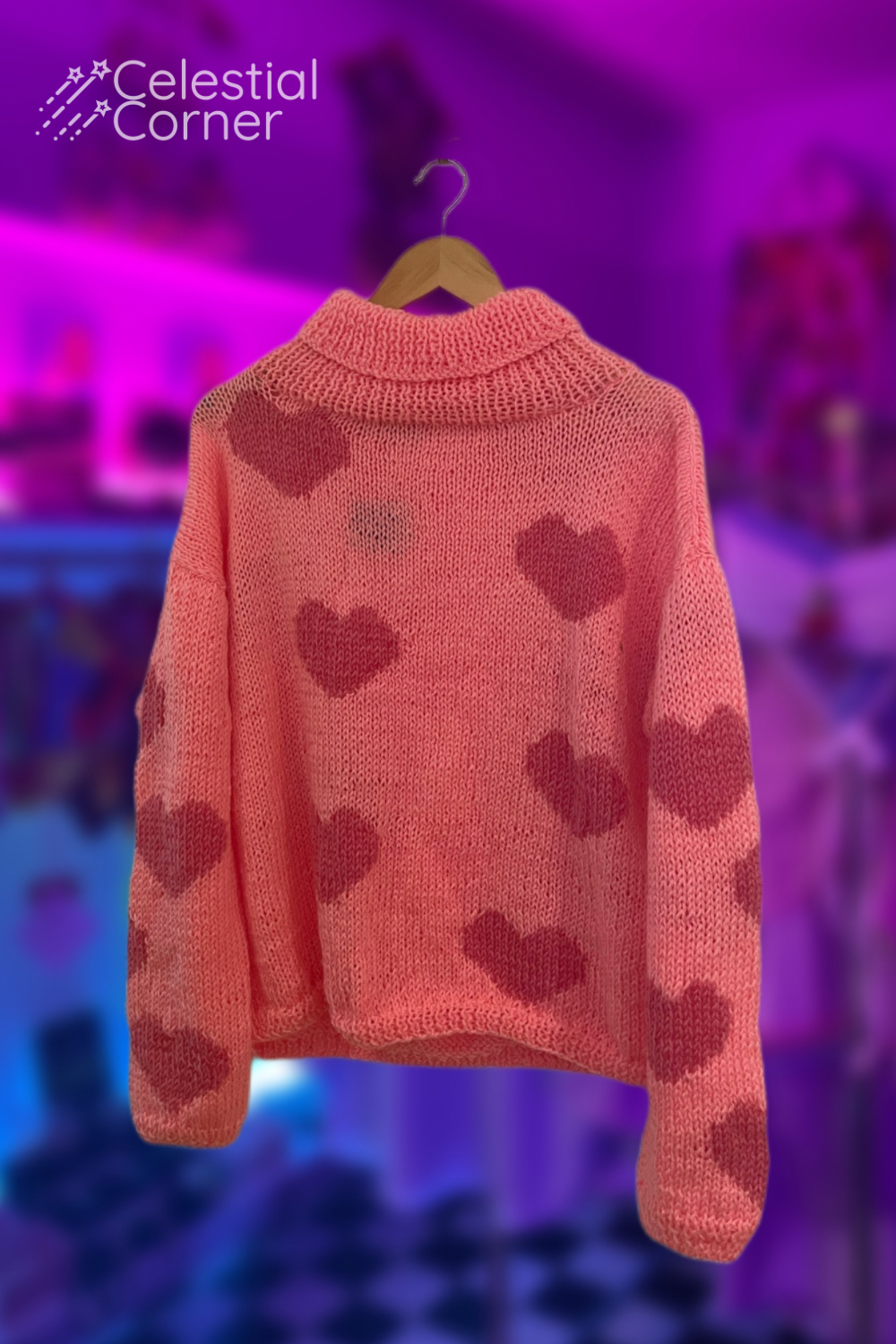 Love Heart Knit Sweater