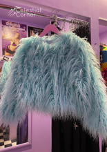 Load image into Gallery viewer, Baby Blue Fluffy Jacket
