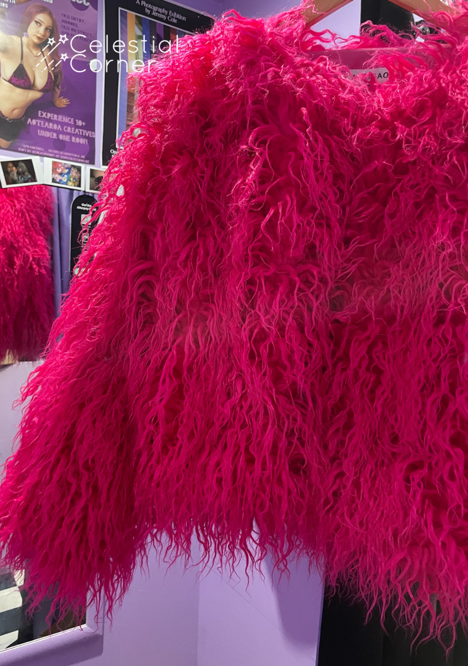Hot Pink Fluffy Jacket