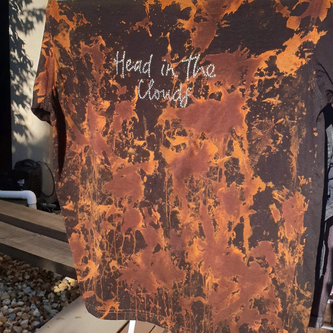 'Head in The Clouds' Tee Bleached