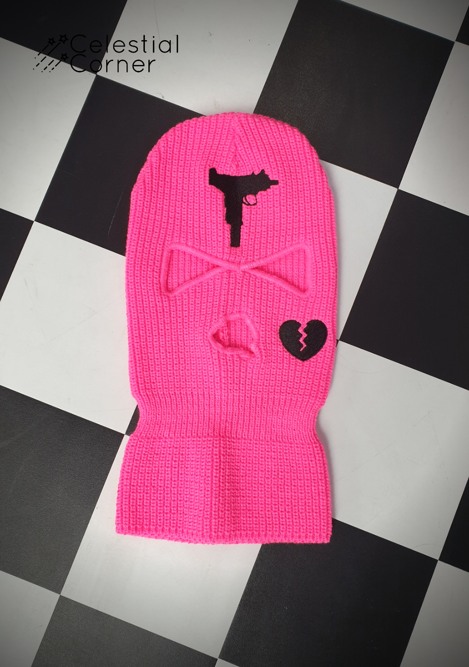 Hot Pink Savage Ski Mask