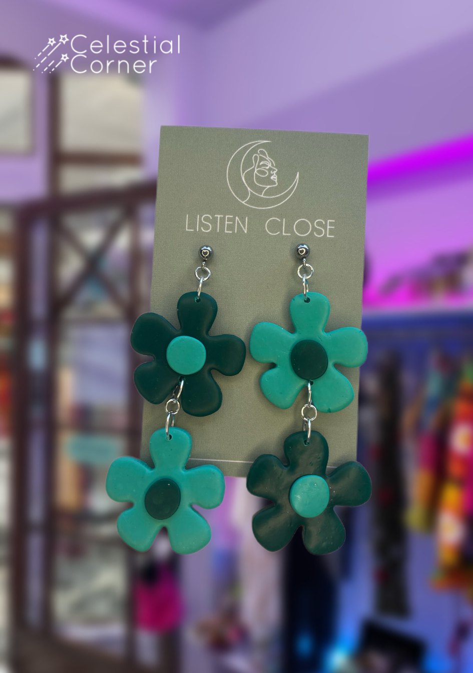 Double Daisy Earrings