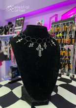 Load image into Gallery viewer, Beaded Cross Choker
