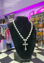 Load image into Gallery viewer, Pearl Cross Necklace
