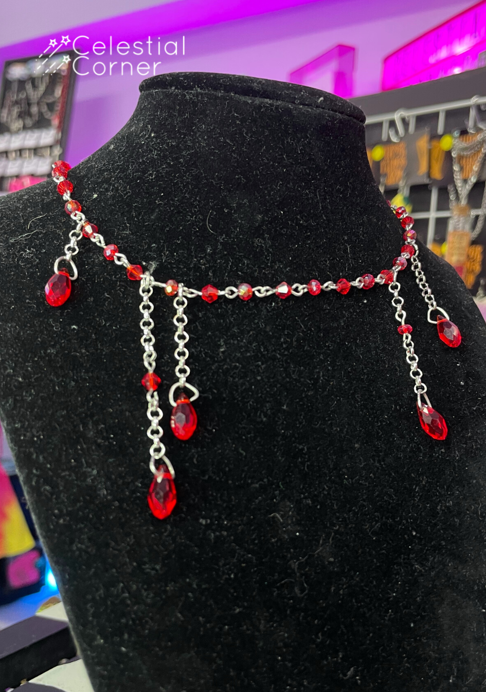 Red Drip Necklace