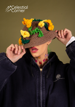Load image into Gallery viewer, Crochet Kowhai Hat
